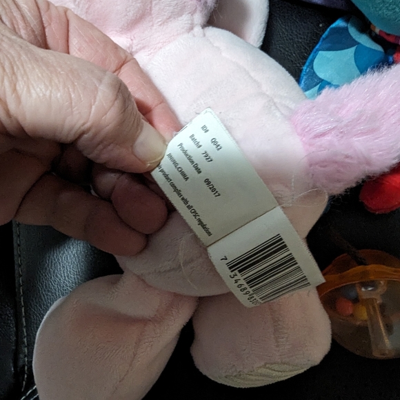 Baby stuffed toys with rattles and tactile areas. Kelly Toys and Lamaze. - Picture 6 of 6